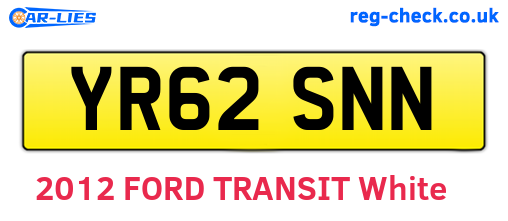 YR62SNN are the vehicle registration plates.