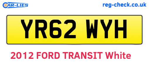 YR62WYH are the vehicle registration plates.
