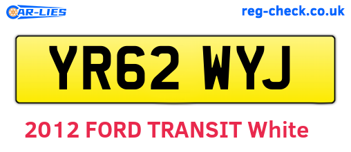 YR62WYJ are the vehicle registration plates.