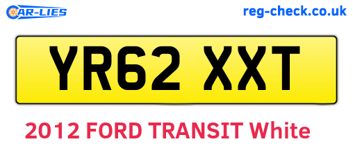 YR62XXT are the vehicle registration plates.