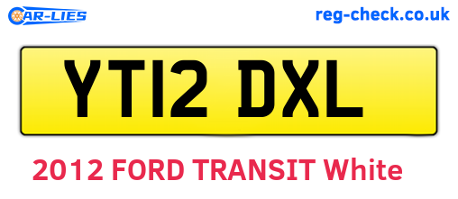 YT12DXL are the vehicle registration plates.