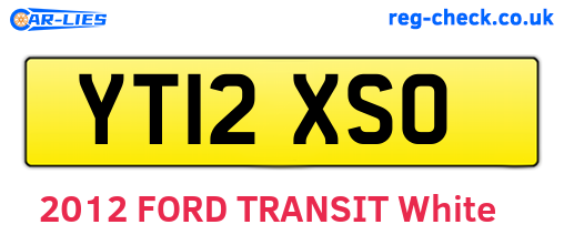 YT12XSO are the vehicle registration plates.