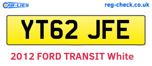 YT62JFE are the vehicle registration plates.