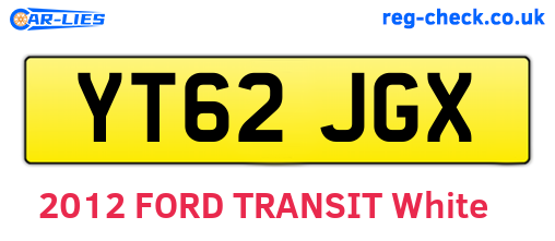 YT62JGX are the vehicle registration plates.