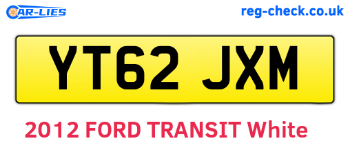 YT62JXM are the vehicle registration plates.