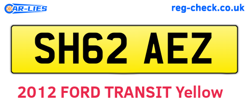SH62AEZ are the vehicle registration plates.