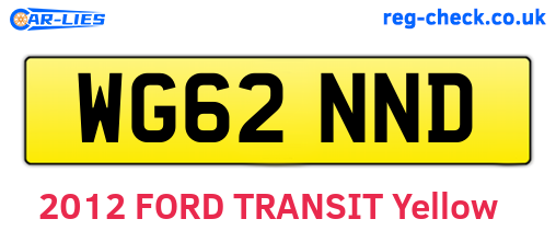 WG62NND are the vehicle registration plates.