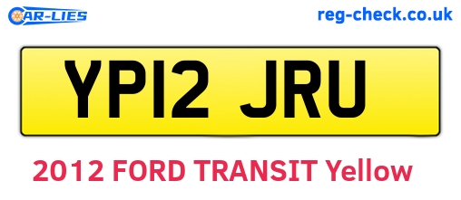YP12JRU are the vehicle registration plates.