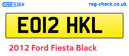 Black 2012 Ford Fiesta (EO12HKL)