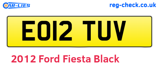 Black 2012 Ford Fiesta (EO12TUV)