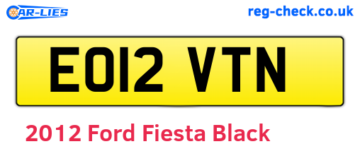 Black 2012 Ford Fiesta (EO12VTN)