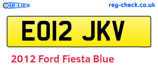 Blue 2012 Ford Fiesta (EO12JKV)