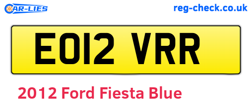 Blue 2012 Ford Fiesta (EO12VRR)