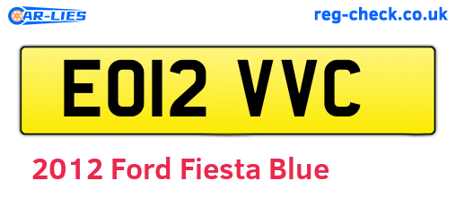 Blue 2012 Ford Fiesta (EO12VVC)