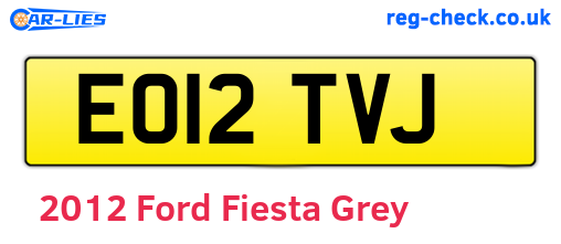 Grey 2012 Ford Fiesta (EO12TVJ)