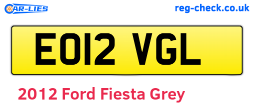 Grey 2012 Ford Fiesta (EO12VGL)