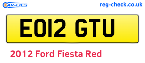 Red 2012 Ford Fiesta (EO12GTU)