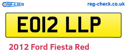 Red 2012 Ford Fiesta (EO12LLP)