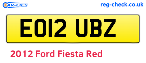 Red 2012 Ford Fiesta (EO12UBZ)