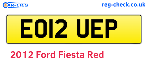 Red 2012 Ford Fiesta (EO12UEP)