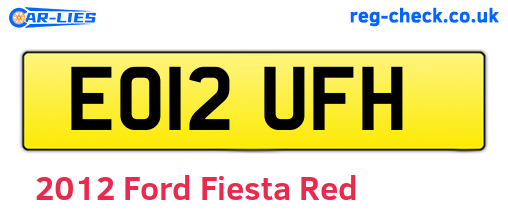 Red 2012 Ford Fiesta (EO12UFH)
