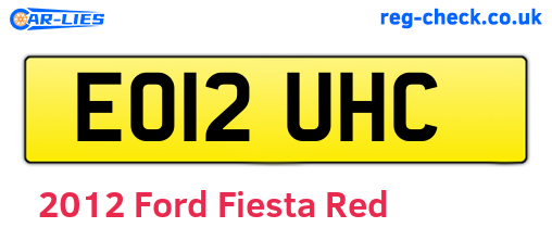 Red 2012 Ford Fiesta (EO12UHC)