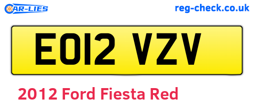 Red 2012 Ford Fiesta (EO12VZV)