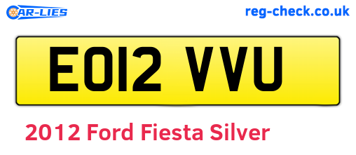 Silver 2012 Ford Fiesta (EO12VVU)