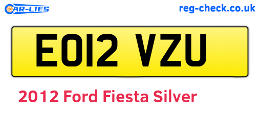 Silver 2012 Ford Fiesta (EO12VZU)