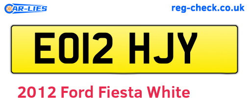 White 2012 Ford Fiesta (EO12HJY)