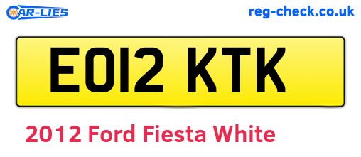 White 2012 Ford Fiesta (EO12KTK)