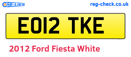 White 2012 Ford Fiesta (EO12TKE)