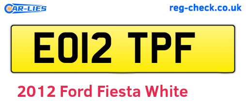 White 2012 Ford Fiesta (EO12TPF)