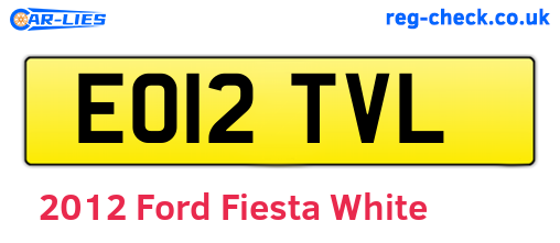 White 2012 Ford Fiesta (EO12TVL)