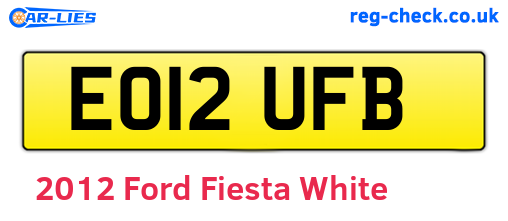 White 2012 Ford Fiesta (EO12UFB)