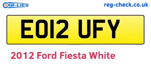 White 2012 Ford Fiesta (EO12UFY)