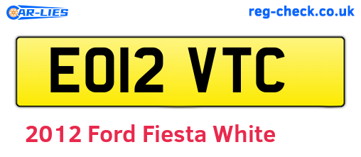 White 2012 Ford Fiesta (EO12VTC)