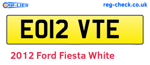 White 2012 Ford Fiesta (EO12VTE)