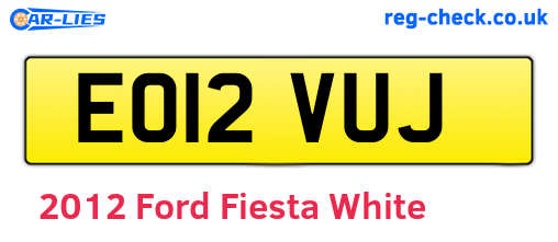 White 2012 Ford Fiesta (EO12VUJ)