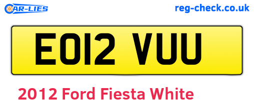 White 2012 Ford Fiesta (EO12VUU)