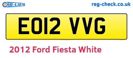 White 2012 Ford Fiesta (EO12VVG)
