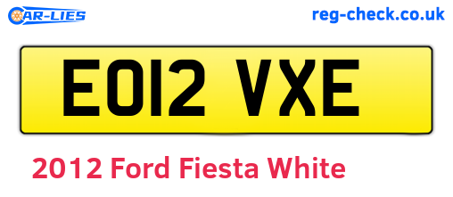 White 2012 Ford Fiesta (EO12VXE)
