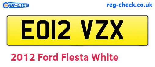 White 2012 Ford Fiesta (EO12VZX)