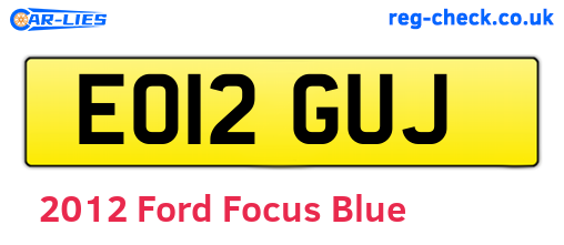 Blue 2012 Ford Focus (EO12GUJ)