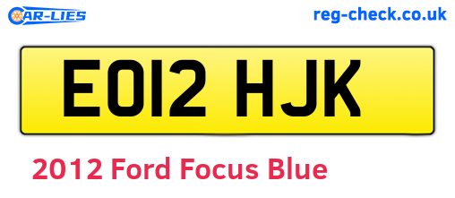 Blue 2012 Ford Focus (EO12HJK)