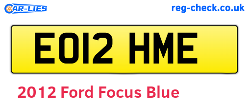 Blue 2012 Ford Focus (EO12HME)