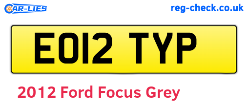 Grey 2012 Ford Focus (EO12TYP)