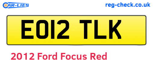 Red 2012 Ford Focus (EO12TLK)