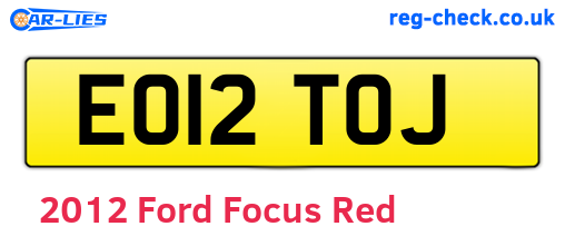 Red 2012 Ford Focus (EO12TOJ)
