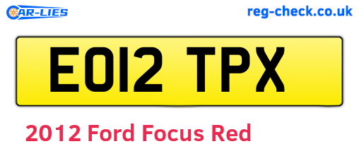 Red 2012 Ford Focus (EO12TPX)